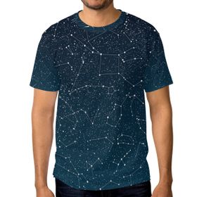 Alaza Stars Constellation Kısa Kollu Erkek Tişört