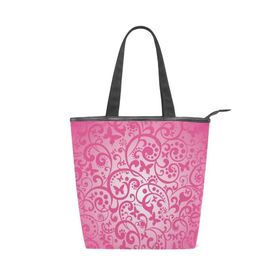 Alaza Tote Kanvas Soyut Güzel Kelebek 14×4.5×15 inç Çoklu Kadın Omuz El Çantası