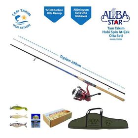 Alba Star TTS008 Tam Takım Hobi Spin Atçek Olta Seti