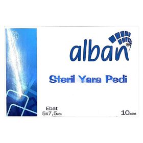 Alban Steril 5x7.5 cm 10lu Paket Yara Pedi