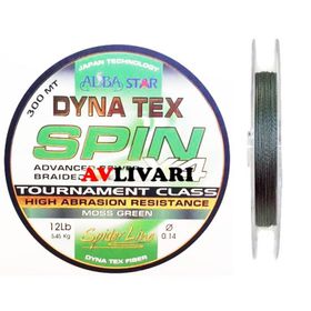 Albastar Dyna Tex Fiber Spin X4 300 m Tournament Moss Green Misina