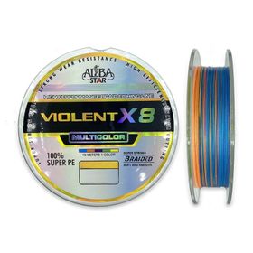 Albastar Multıcolor 0.37 mm - 150 mt - 35.60 kg Violent 8x Pe Olta Misinası