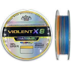 Albastar Multıcolor 0.37 mm - 300 mt - 35.60 kg Violent 8x Pe Olta Misinası
