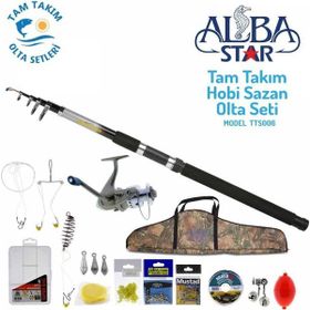 Albastar TTS006 Tam Takım Hobi Sazan Olta Seti