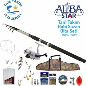 Albastar TTS006 Tam Takım Hobi Sazan Olta Seti