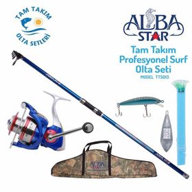 Albastar TTS013 Tam Takım Profesyonel Surf Olta Seti