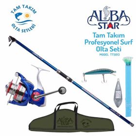 Albastar TTS013 Tam Takım Profesyonel Surf Olta Seti