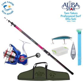 Albastar TTS013 Tam Takım Profesyonel Surf Olta Seti