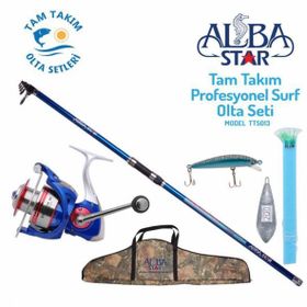 Albastar TTS013 Tam Takım Profesyonel Surf Olta Seti