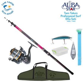 Albastar TTS013 Tam Takım Profesyonel Surf Olta Seti