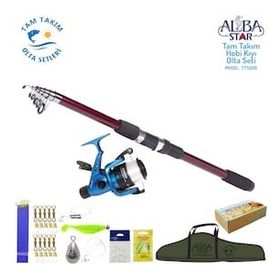 Albastar TTS020 360 cm Kamışla Tam Takım Hobi Kıyı Olta Seti