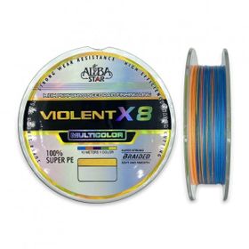 Albastar Violent X8 PE Line MultiColor 150 mt 0.16 mm Misina