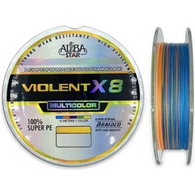 Albastar Violent X8 PE Line MultiColor 150 mt 0.16 mm Misina
