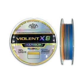 Albastar Violent X8 PE Line MultiColor 150 mt 0.21 mm Misina
