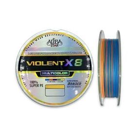 Albastar Violent X8 PE Line MultiColor 150 mt 0.21 mm Misina