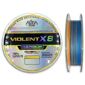 Albastar Violent X8 PE Line MultiColor 300 mt 0.31 mm Misina