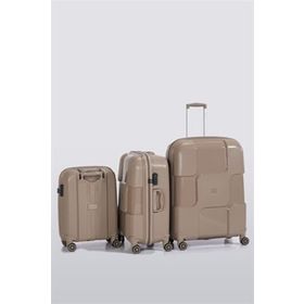 Albatros PP501-618 Açık Kahve Üçlü Valiz Seti