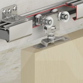 Albatur 80 kg Rulmanlı Üst Ray 2 mt Dahil Kapı Sürgü Mekanizması