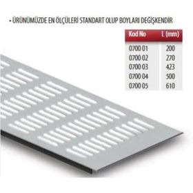 Albatur Koza 120x500 mm Alüminyum Menfez