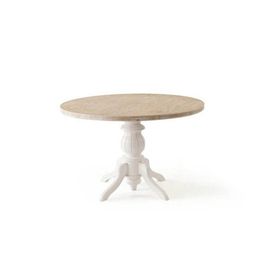 Albero Home Tondo Akçaağaç-Beyaz Masa