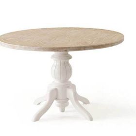 Albero Home Tondo Akçaağaç-Beyaz Masa