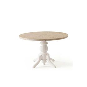Albero Home Tondo Akçaağaç-Beyaz Masa