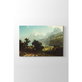Albert Bierstadt - Lake Lucerne Tablosu