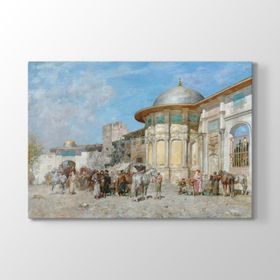 Alberto Pasini - At Pazarı Tablosu