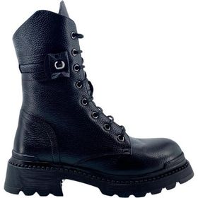 Albini 2610024 Siyah Hakiki Deri Kadın Bot