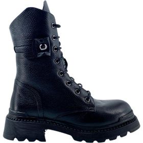 Albini 2610024 Siyah Hakiki Deri Kadın Bot