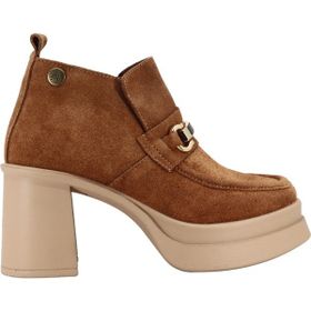 Albini 26102054S Taba Hakiki Süet Deri Kadın Topuklu Bot
