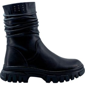 Albini 26103055 Siyah Hakiki Deri Kadın Bot