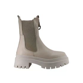 Albini 2610460D Bej Hakiki Deri Kadın Bot