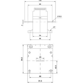 Alce 50/5 10 Va Class 0.5 Mühürsüz - Asb-50/5-10 Asb Baralı Akım Trafosu