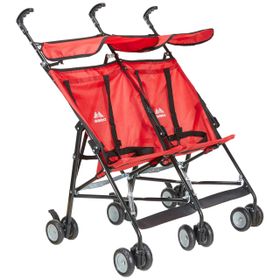 Aldeba 3030 Kırmızı İkiz Pratik Bebek Arabası