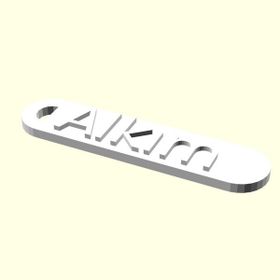Aldım Geldi Alkım Kişiye Özel Zincirsiz Organik Plastikten Hediyelik Künye