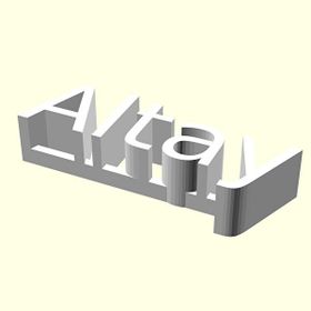 Aldım Geldi Altay Kişiye Özel Üretim Organik Plastik Beyaz Renk 3D Baskı Dekoratif İsimlik
