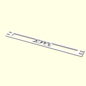 Aldım Geldi Arca Kişiye Özel Üretim Organik Plastik Beyaz Renk 3D Baskı Zincirsiz Bileklik