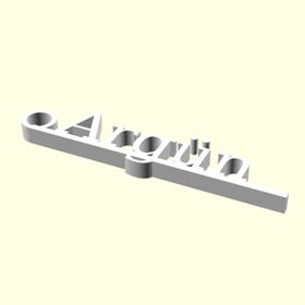 Aldım Geldi Argün Kişiye Özel Üretim Organik Plastik Zincirsiz 3D Baskı Anahtarlık