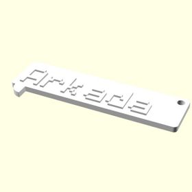 Aldım Geldi Arkadaş Kişiye Özel Üretim Organik Plastik Zincirsiz 3D Baskı Anahtarlık