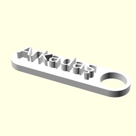 Aldım Geldi Arkadaş Kişiye Özel Üretim Organik Plastik Zincirsiz 3D Baskı Anahtarlık