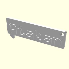 Aldım Geldi Atakan Kişiye Özel Üretim Organik Plastik Zincirsiz 3D Baskı Anahtarlık