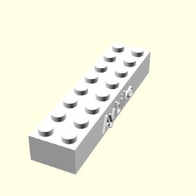 Aldım Geldi Aybike Kişiye Özel Tasarım Organik Plastik 3D Baskı Lego