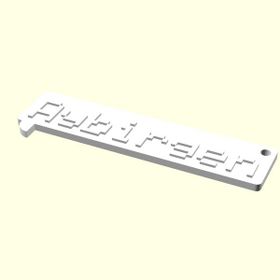 Aldım Geldi Aybirgen Kişiye Özel Üretim Organik Plastik Zincirsiz 3D Baskı Anahtarlık