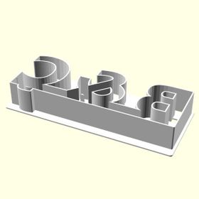 Aldım Geldi B & C Kişiye Özel Üretim Organik Plastik Beyaz Renk 3D Baskı Kek Kalıbı