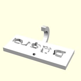 Aldım Geldi Büşra Kişiye Özel Üretim Organik Plastik Beyaz Renk 3D Baskı Anahtarlık Tutucu