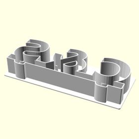 Aldım Geldi Ç & S Kişiye Özel Üretim Organik Plastik Beyaz Renk 3D Baskı Kek Kalıbı