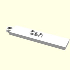 Aldım Geldi Can Kişiye Özel Üretim Organik Plastik Beyaz Renk 3D Baskı Zincirsiz Anahtarlık