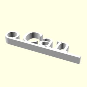 Aldım Geldi Can Kişiye Özel Üretim Organik Plastik Beyaz Renk 3D Baskı Zincirsiz Anahtarlık