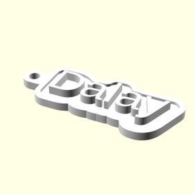 Aldım Geldi Dalay Kişiye Özel Üretim Organik Plastik Beyaz Renk 3D Baskı Anahtarlık Tutucu